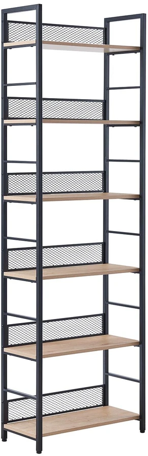 Home4You Lentynėlė HECTOR 60x28xH187cm, uosio/juoda