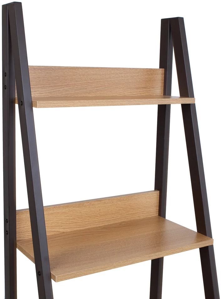 Home4You Lentyna STEP, 4 pakopu, 52x48x146,5cm, med˛iaga: melamino lenta, spalva: a˛uolo, plieno remas, spalva: ruda