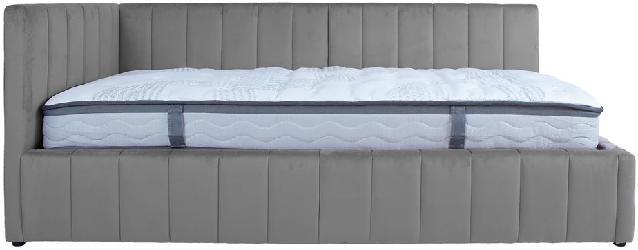 Home4You Lova JASPER 90x200cm su čiužiniu HARMONY DUO Pilka