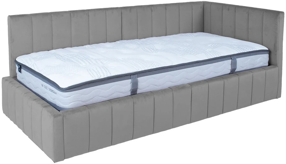 Home4You Lova JASPER 90x200cm su čiužiniu HARMONY DUO Pilka
