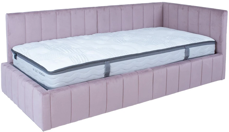 Home4You Lova JASPER 90x200cm su čiužiniu HARMONY DUO Rausvai rožinė