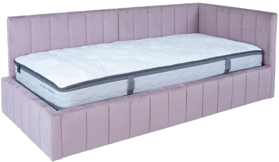 Home4You Lova JASPER 90x200cm su čiužiniu HARMONY DUO Rausvai rožinė