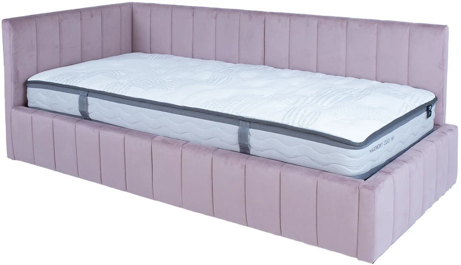 Home4You Lova JASPER 90x200cm su čiužiniu HARMONY DUO Rausvai rožinė