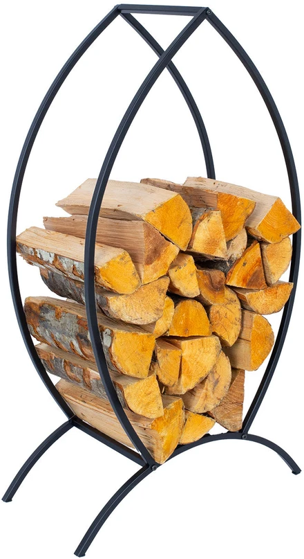 Home4You Rąstų laikiklis DEIA FOREST 52x25xH90cm, juodas