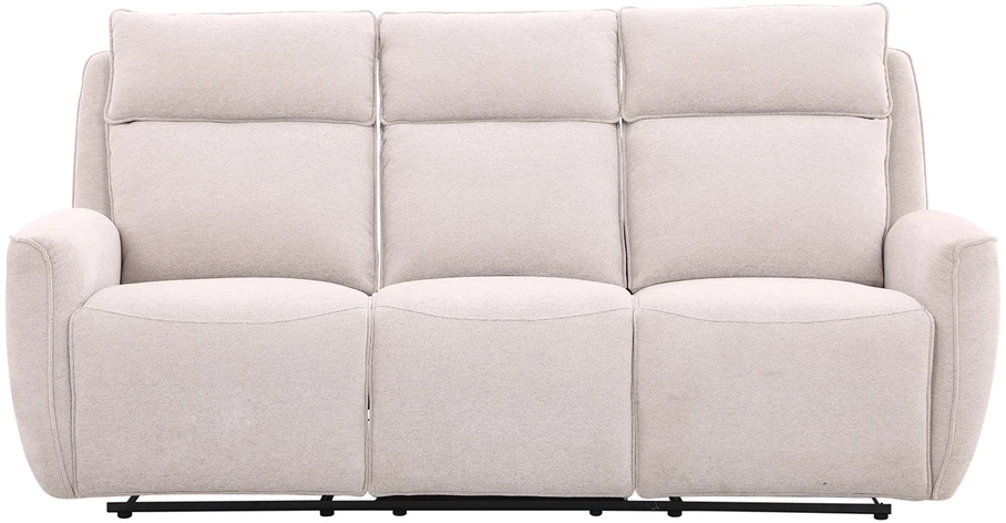 Home4You Trivietė sofa MAREN su rankiniu mechanizmu, smėlio spalvos