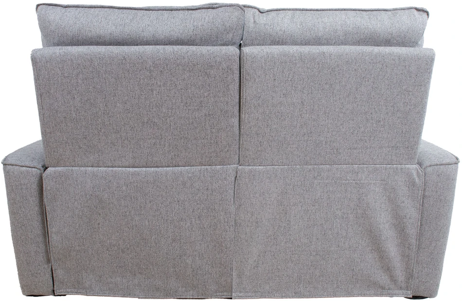 Home4You Dvivietė sofa MORA su rankiniu mechanizmu, pilka