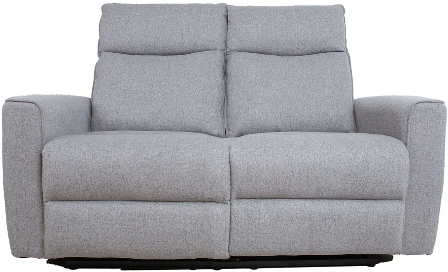 Home4You Dvivietė sofa MORA su rankiniu mechanizmu, pilka