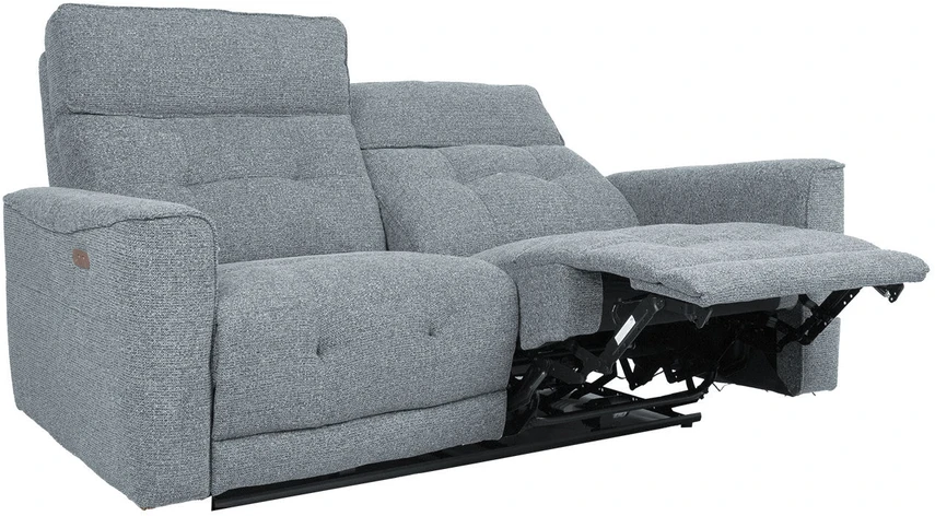 Home4You Sofa BOSCO Dvietė Elektrinis Reglaineris, Melsvai Pilka