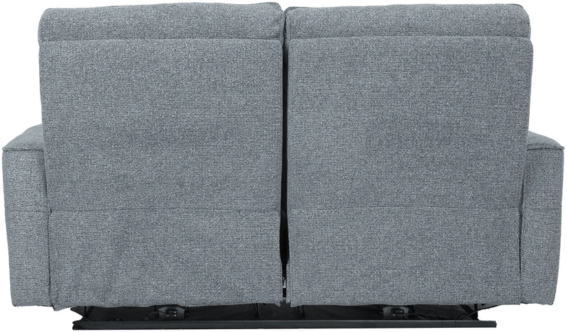 Home4You Dvivietė atlošiama sofa BOSCO su elektriniu mechanizmu, melsvai pilka