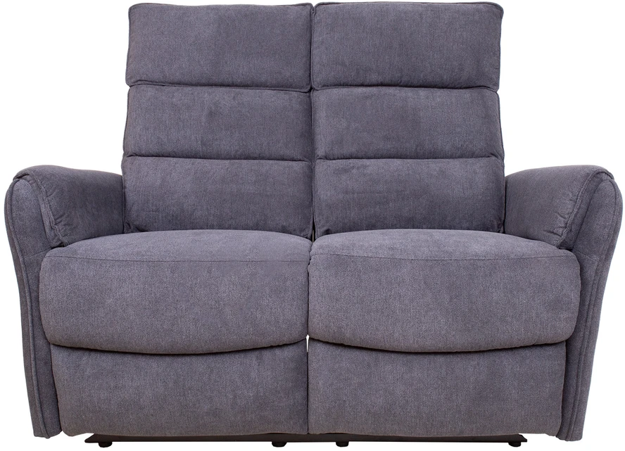 Fotelis Home4You Dvivietė sofa BOWERS su elektriniu mechanizmu, melsvai pilka