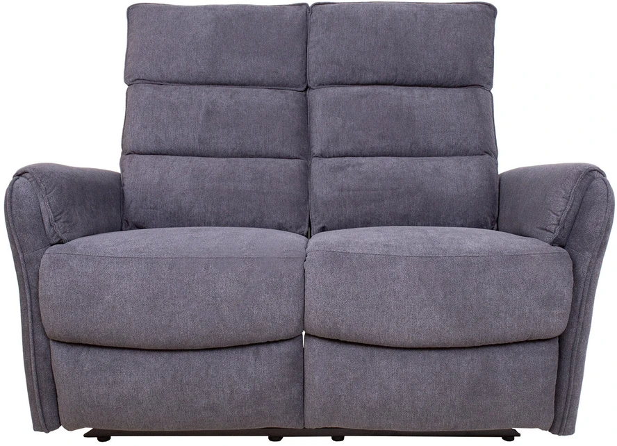 Fotelis Home4You Atlošiama sofa BOWERS 2-vietė Su elektriniu mechanizmu Melsvai pilka