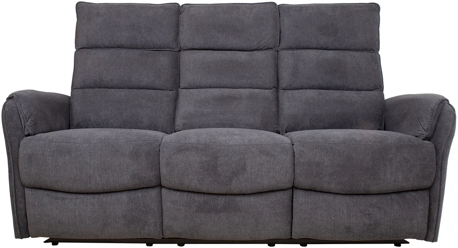 Home4You Trivietė atlošiama sofa BOWERS su elektriniu mechanizmu, melsvai pilka