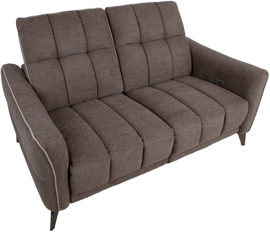 Home4You Sofa CATHY 2-vietė, elektrinė, šviesiai ruda