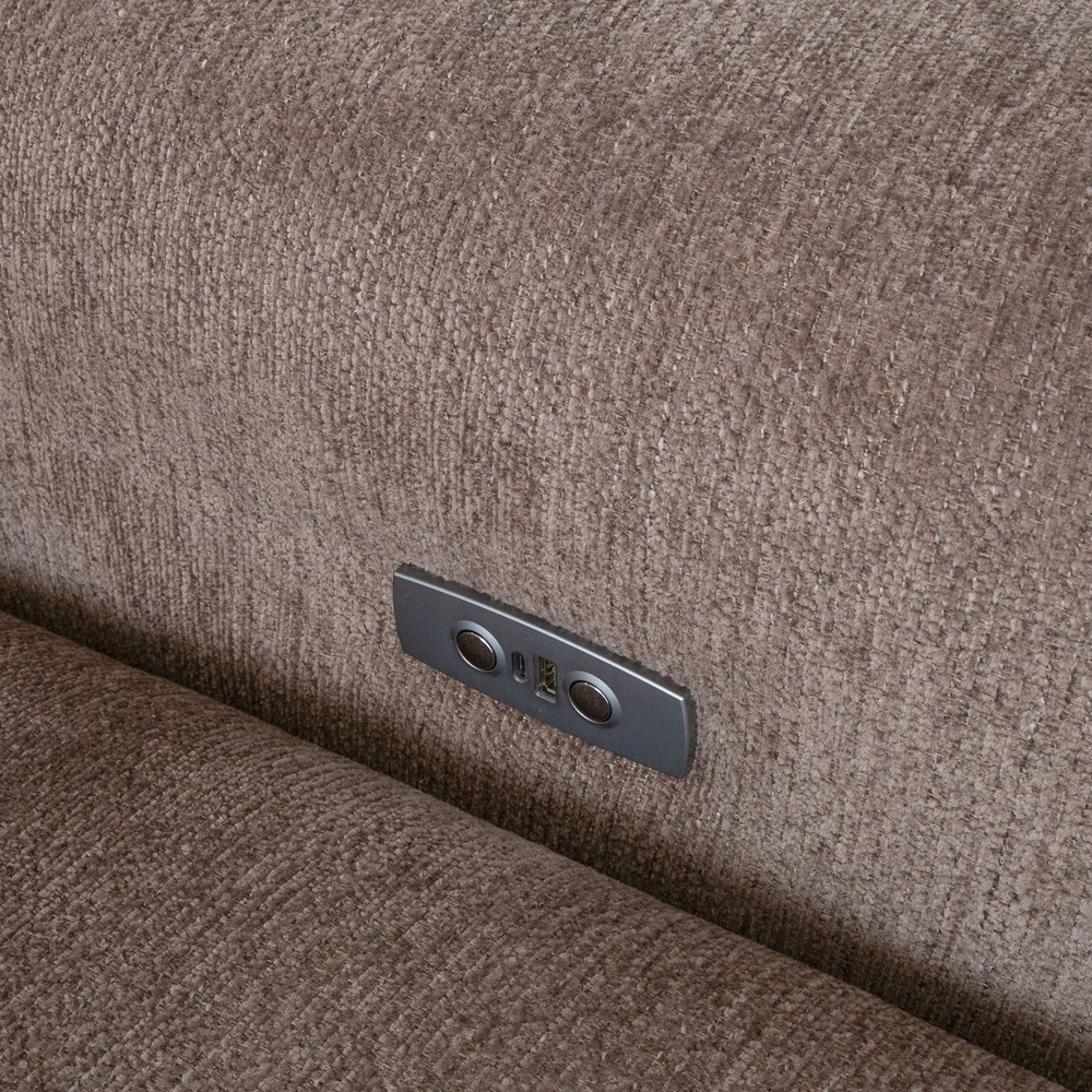 Home4You Sofa CATHY 2-vietė, elektrinė, šviesiai ruda