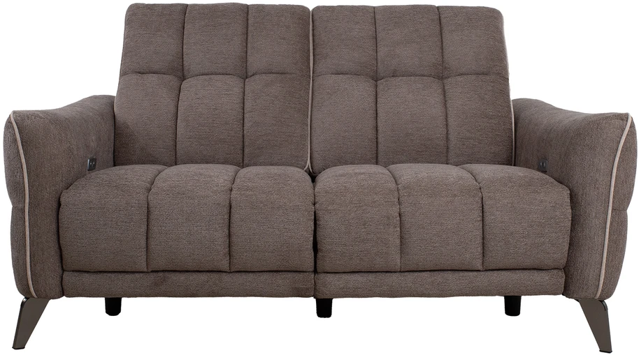 Home4You Sofa CATHY 2-vietė, elektrinė, šviesiai ruda