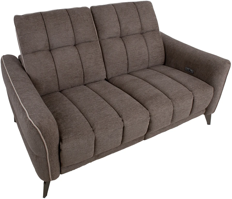 Home4You Sofa CATHY 2-vietė, elektrinė, šviesiai ruda