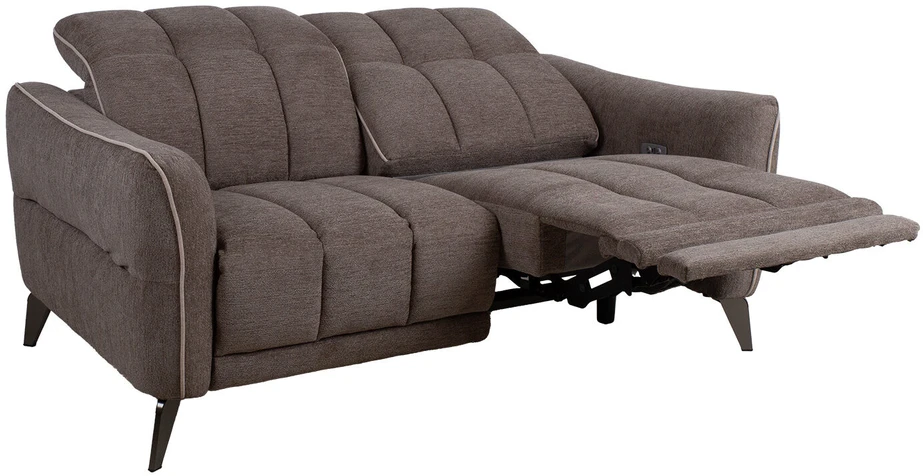 Home4You Sofa CATHY 2-vietė, elektrinė, šviesiai ruda
