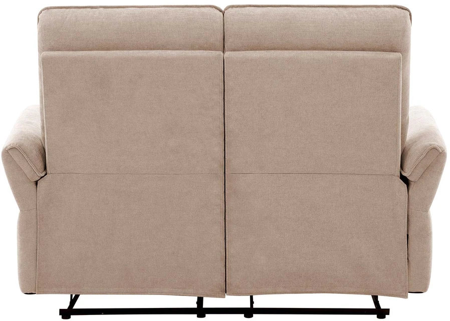 Home4You Atlošiama sofa DAMIKA 2 vietų su elektriniu mechanizmu, šviesiai ruda