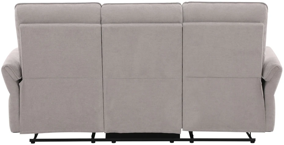 Home4You Sofa-reglaineris DAMIKA Trivietė Elektrinė Pilka