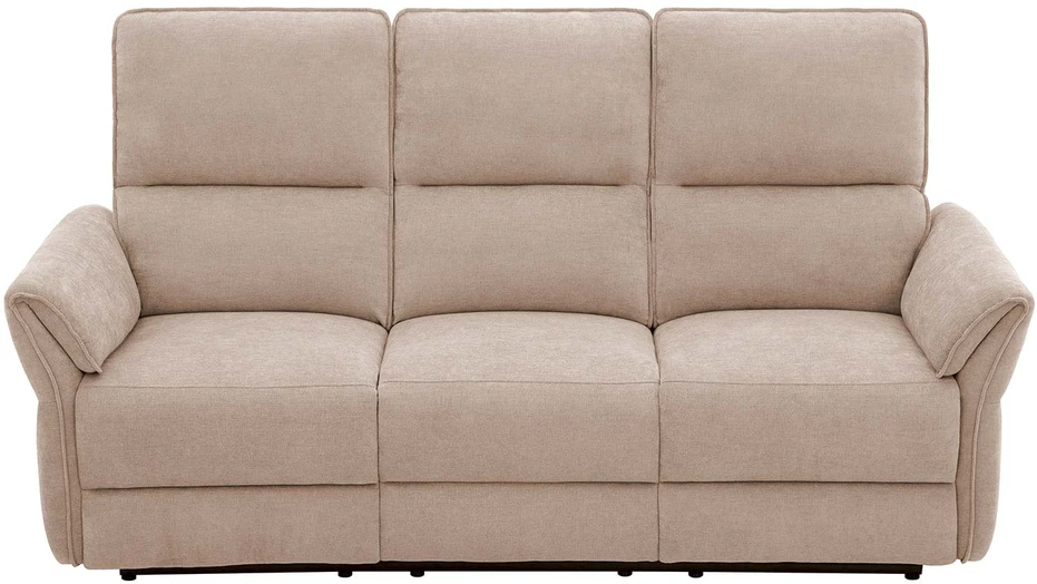 Home4You Atlošiama sofa DAMIKA, 3 vietų, su elektriniu mechanizmu, šviesiai ruda