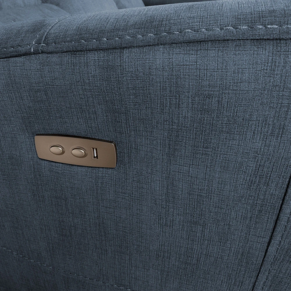 Home4You Sofa-reglaineris GASTON 3-vietų Mėlyna