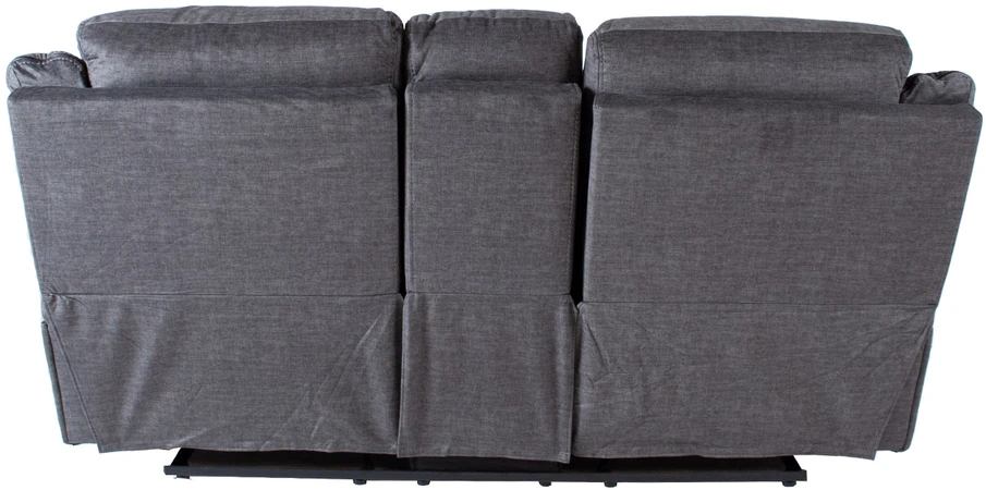 Fotelis Home4You Atlošas sofa GENTRY 2-vietė su rankiniu mechanizmu, pilka