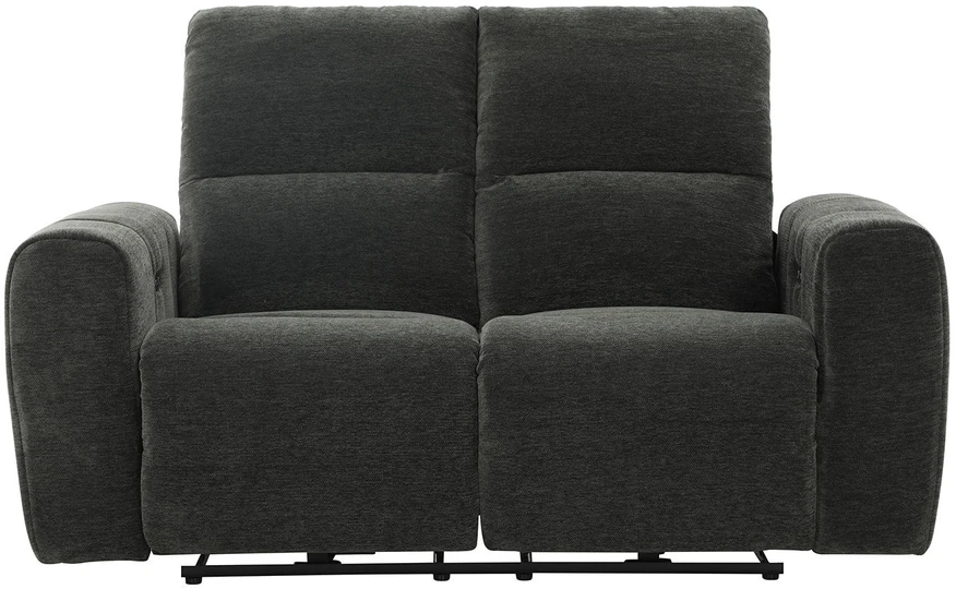 Home4You Dvivietė atlošiama sofa MATIAS su elektriniu mechanizmu, pilka