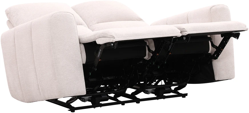 Home4You Dvivietė sofa MATIAS su elektriniu mechanizmu, šviesiai smėlio spalvos