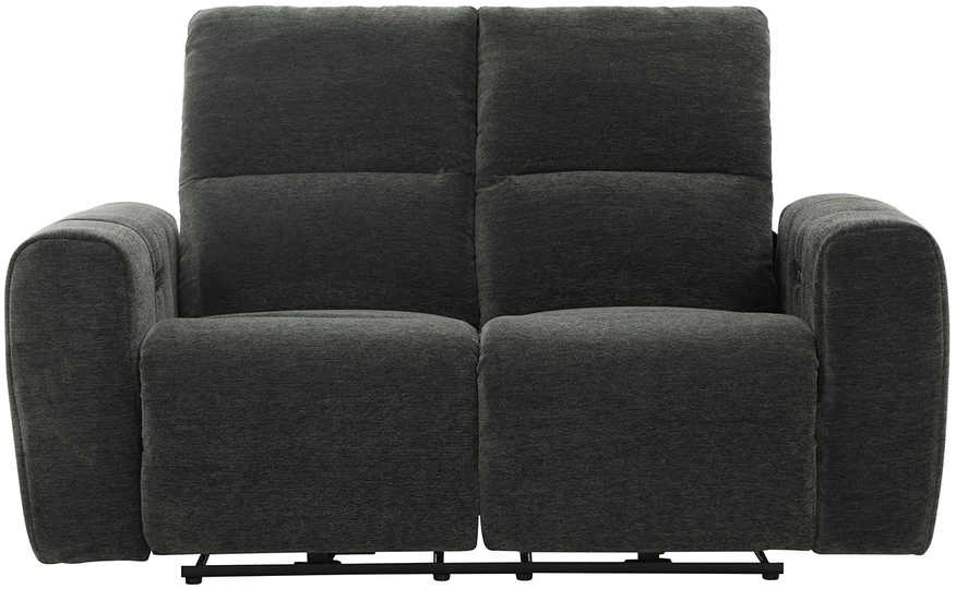 Home4You Dvivietė atlošiama sofa MATIAS su elektriniu mechanizmu, pilka