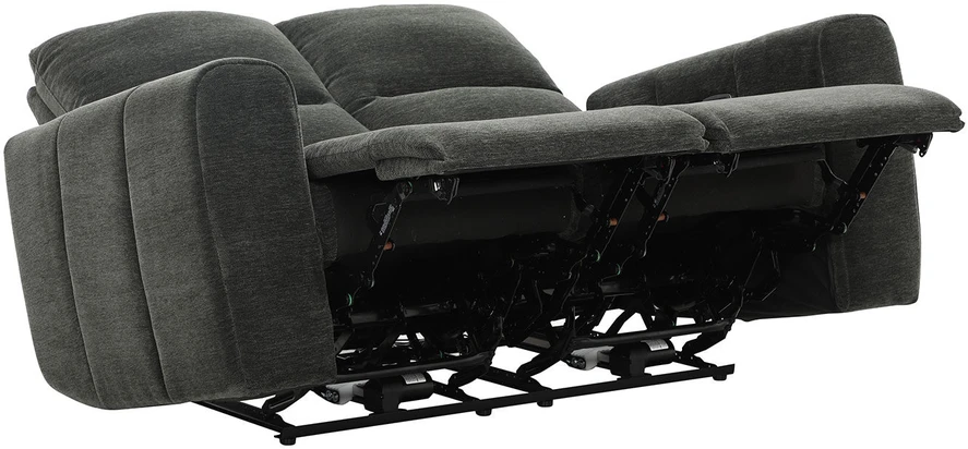 Home4You Dvivietė atlošiama sofa MATIAS su elektriniu mechanizmu, pilka