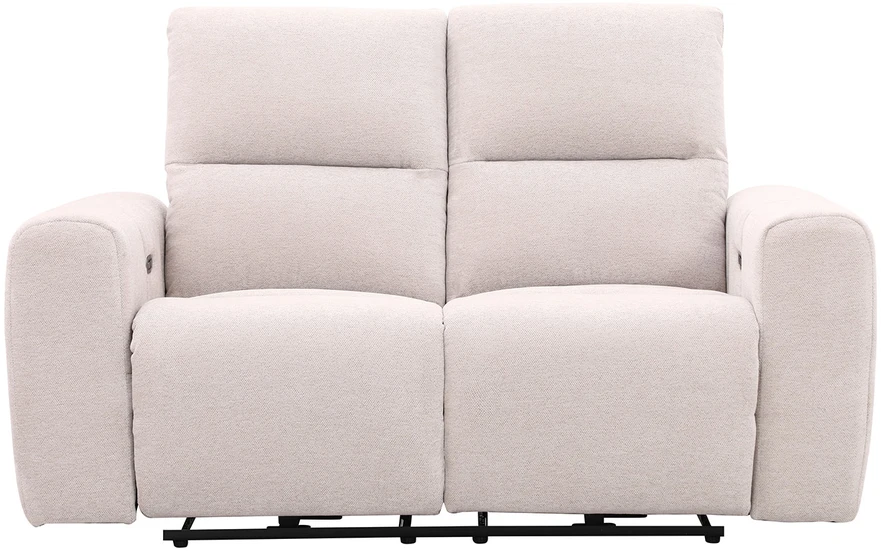 Home4You Dvivietė sofa MATIAS su elektriniu mechanizmu, šviesiai smėlio spalvos