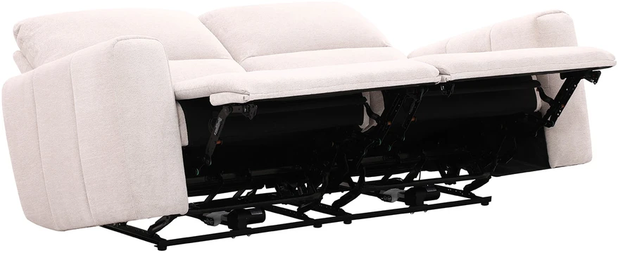 Home4You Trivietė atlošiama sofa MATIAS su elektriniu mechanizmu, šviesiai smėlio spalvos