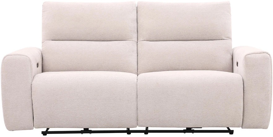 Home4You Sofa su reglaineriu MATIAS Trivietė Šviesiai smėlio
