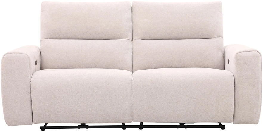 Home4You Trivietė atlošiama sofa MATIAS su elektriniu mechanizmu, šviesiai smėlio spalvos