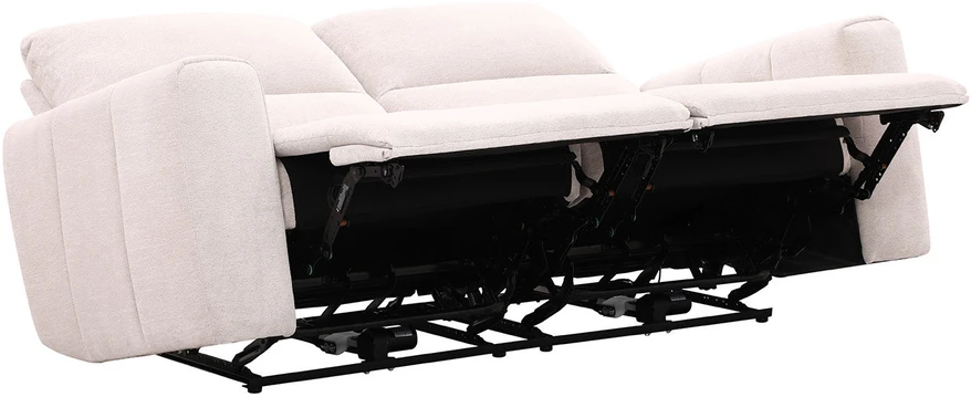 Home4You Sofa su reglaineriu MATIAS Trivietė Šviesiai smėlio