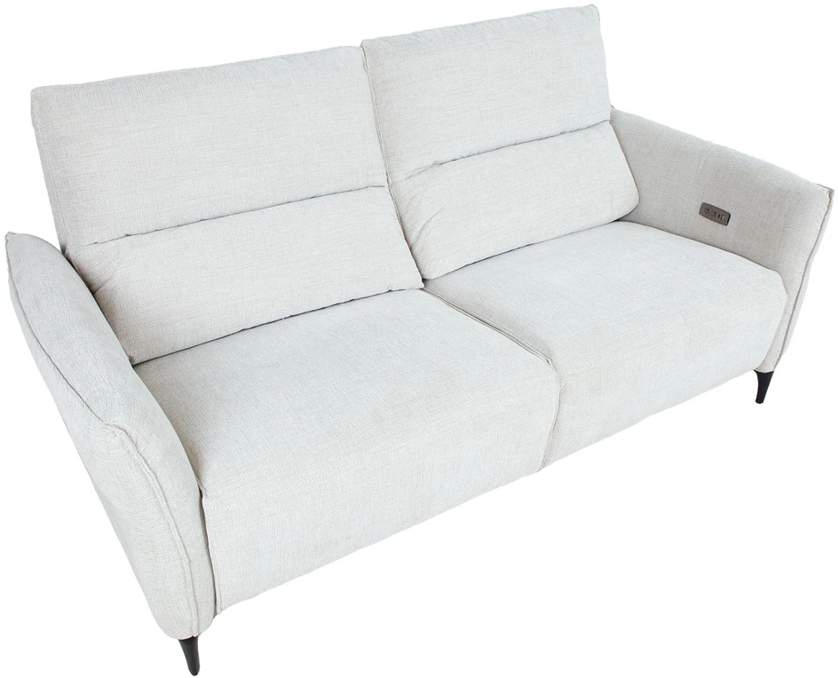 Home4You Trivietė atlošiama sofa MIAMI su elektriniu mechanizmu, šviesiai smėlio spalvos