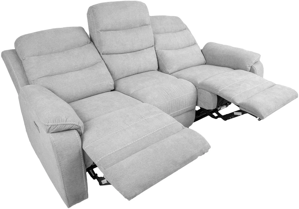 Home4You Sofa Mimi 3 - vietų reglaineris, šviesiai pilkos spalvos