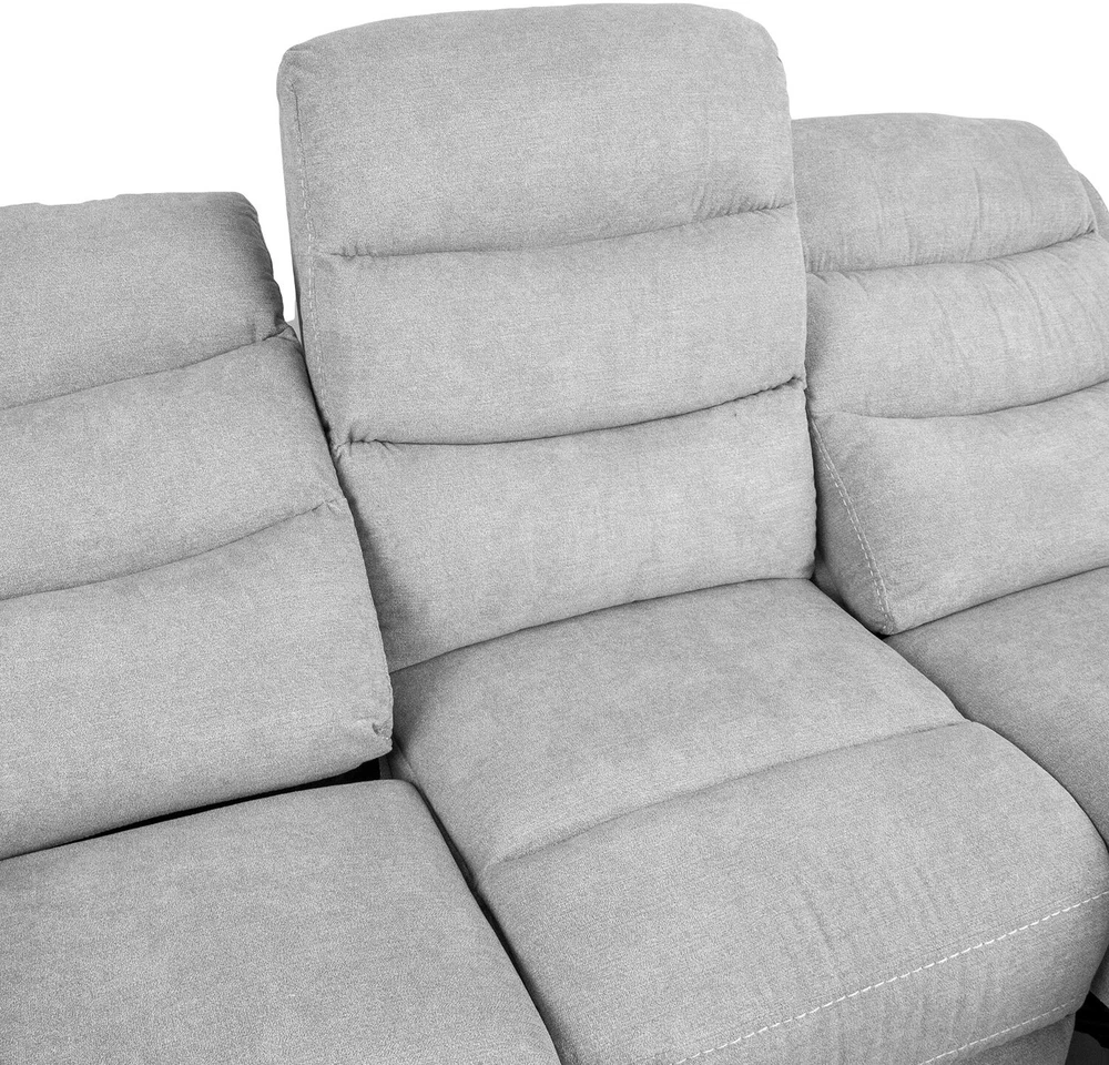 Home4You Sofa Mimi 3 - vietų reglaineris, šviesiai pilkos spalvos