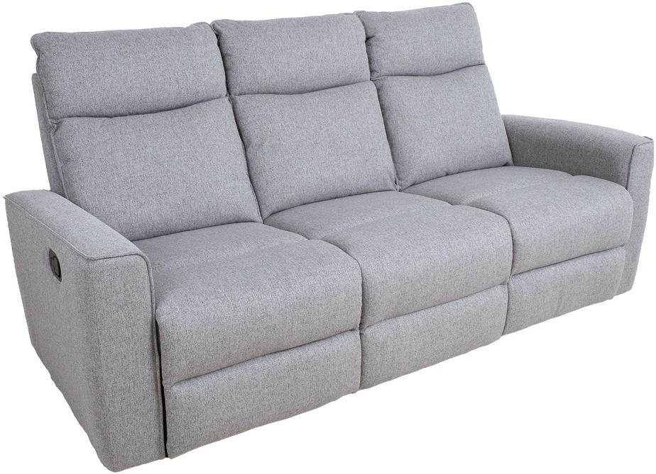 Sofa Home4You Elektrinis reglaineris MORA, 3-vietis, pilkas