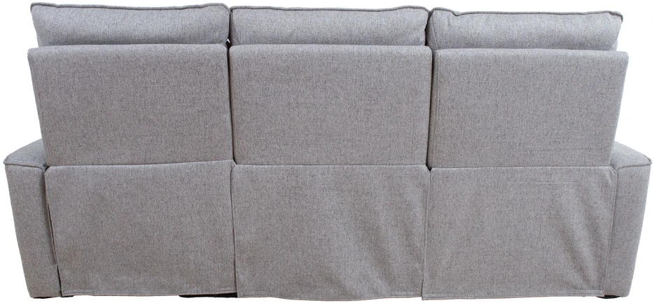 Home4You Trivietė atlošiama sofa MORA su rankiniu mechanizmu, pilka