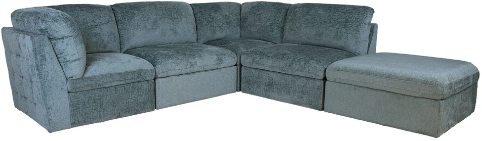 Home4You Modulinė sofa „SAMOA“, 5 dalių, vandenyno žalios spalvos