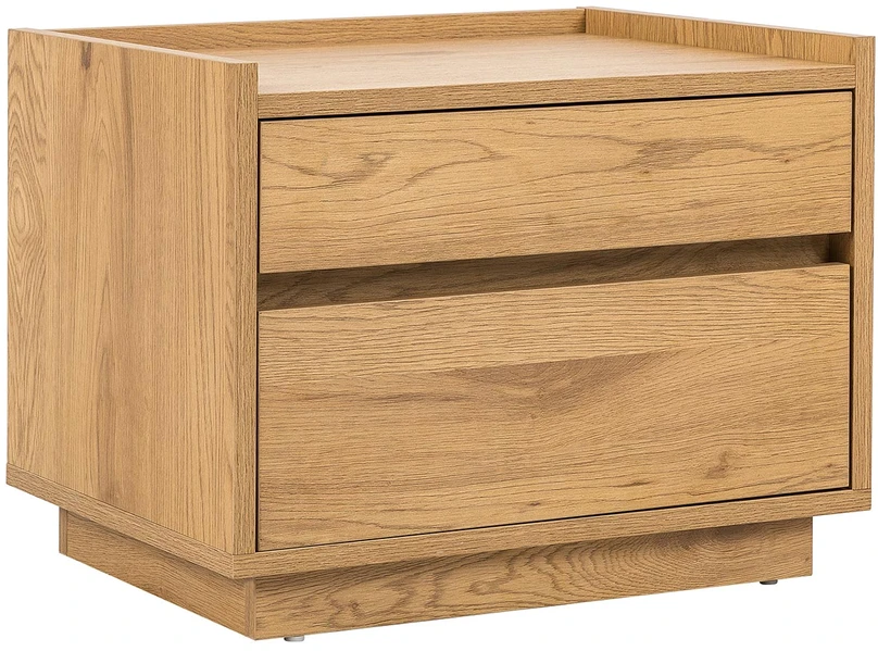 Home4You Nightstand SACHA 50x40xH40cm, melamine with oak decor