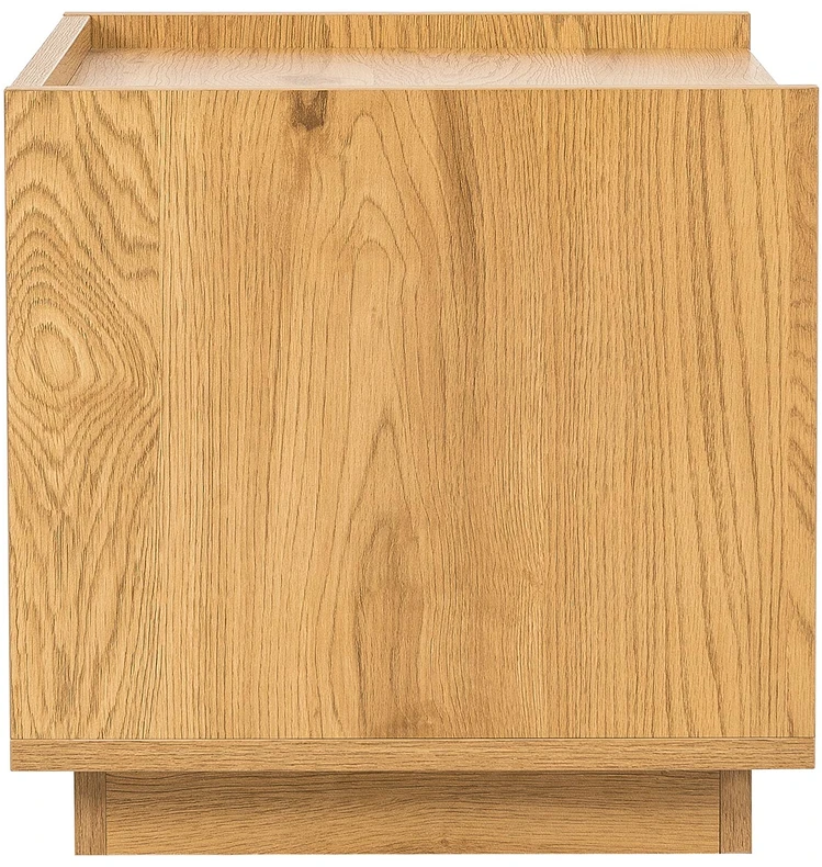 Home4You Nightstand SACHA 50x40xH40cm, melamine with oak decor