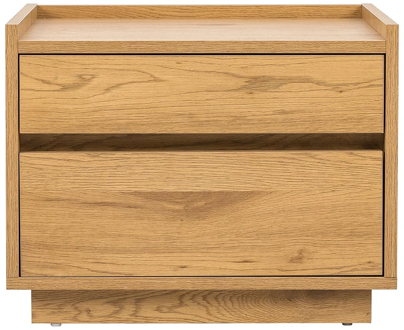 Home4You Nightstand SACHA 50x40xH40cm, melamine with oak decor