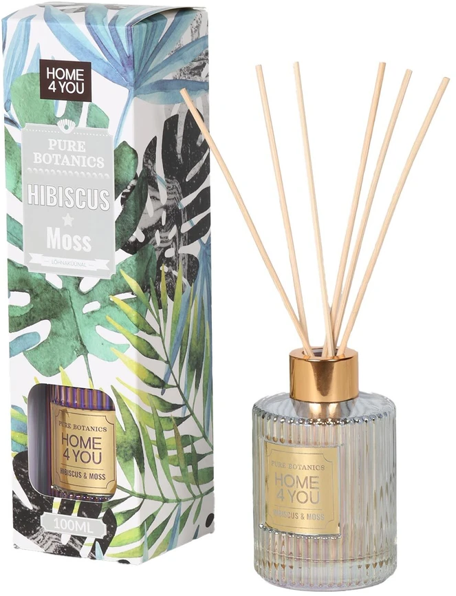 Lova Home4You Aromatinis difuzorius „PURE BOTANICS“ 100 ml, „Hibiscus&amp;Moss“