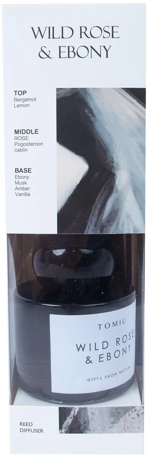 Home4You Nendrinis difuzorius TOMIU 100ml "Laukinė rožė ir ebonitas"