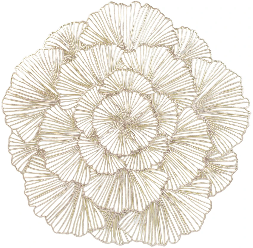 Home4You Kilimėlis ROSE D38cm, auksinis