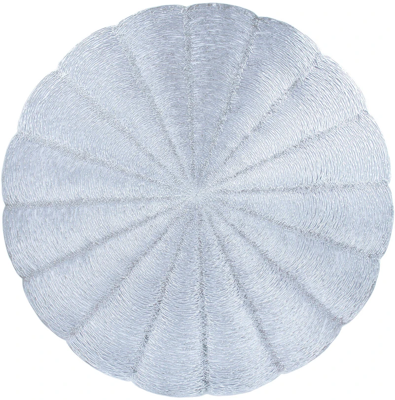 Home4You Stalo kilimėlis PIPPA D38cm, sidabrinis