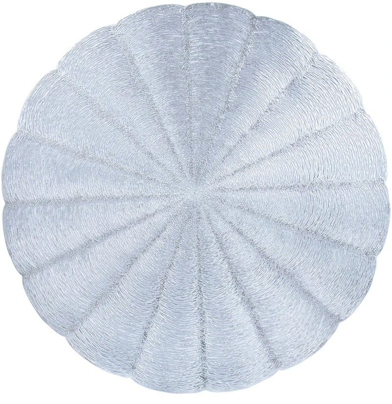 Home4You Kilimėlis PIPPA D38cm, sidabrinis