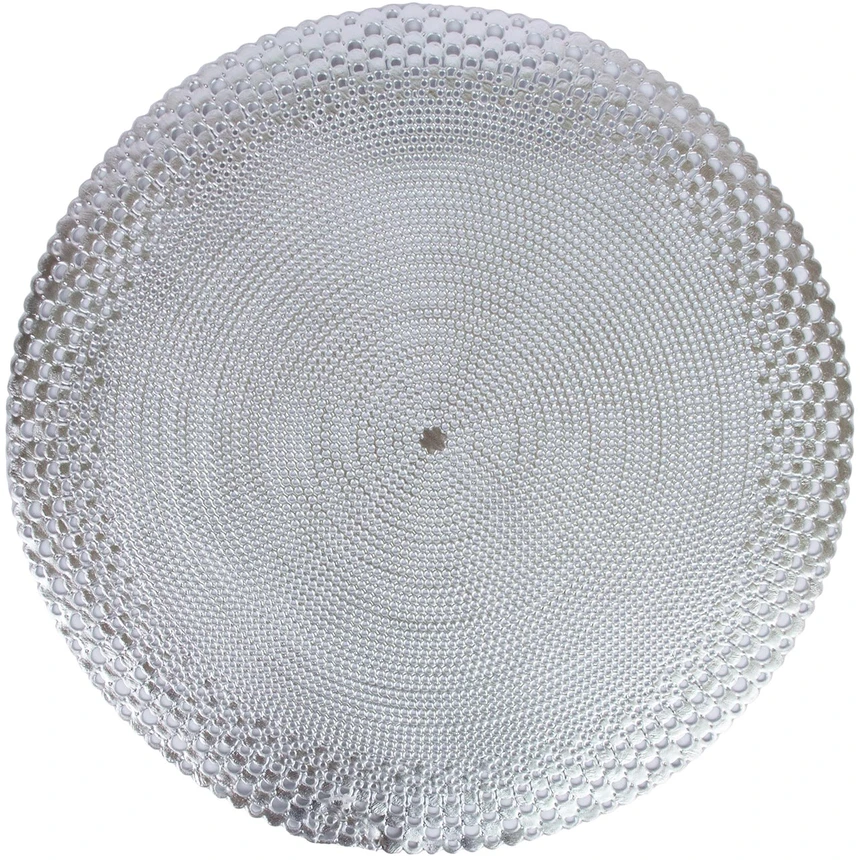Home4You Kilimėlis BUBBLES D38cm, sidabrinis